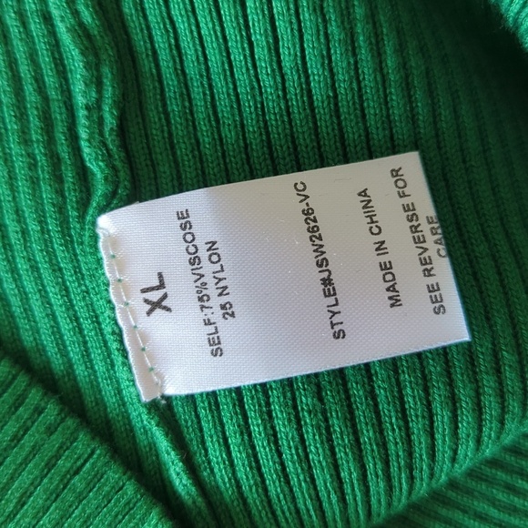 Vici Drape Knit Midi Sweater Dress in Green - Picture 8 of 9